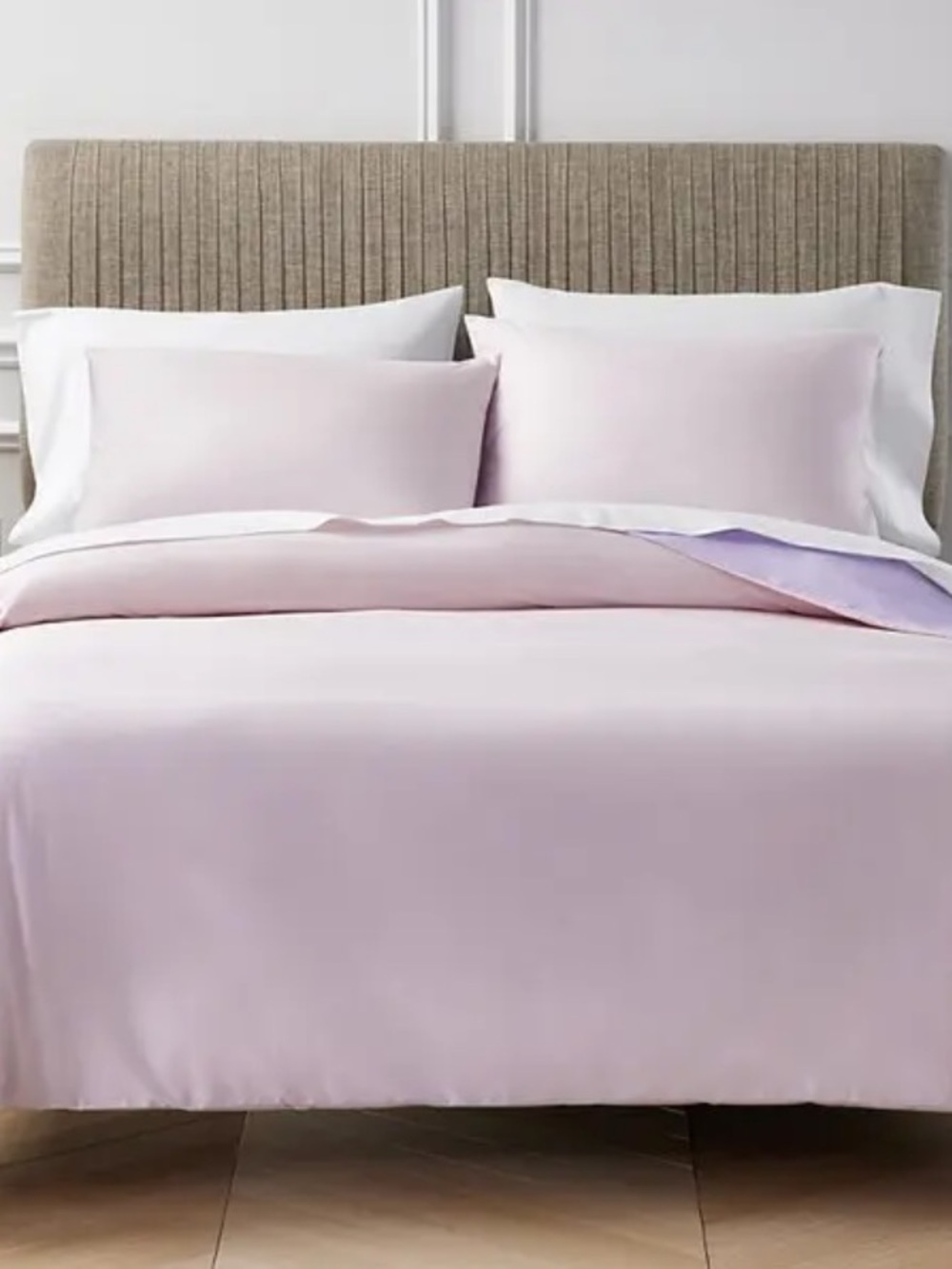 🧡 Aqua Reversible Egyptian Cotton Queen Duvet Cover Set Mauve Morn Wisteria